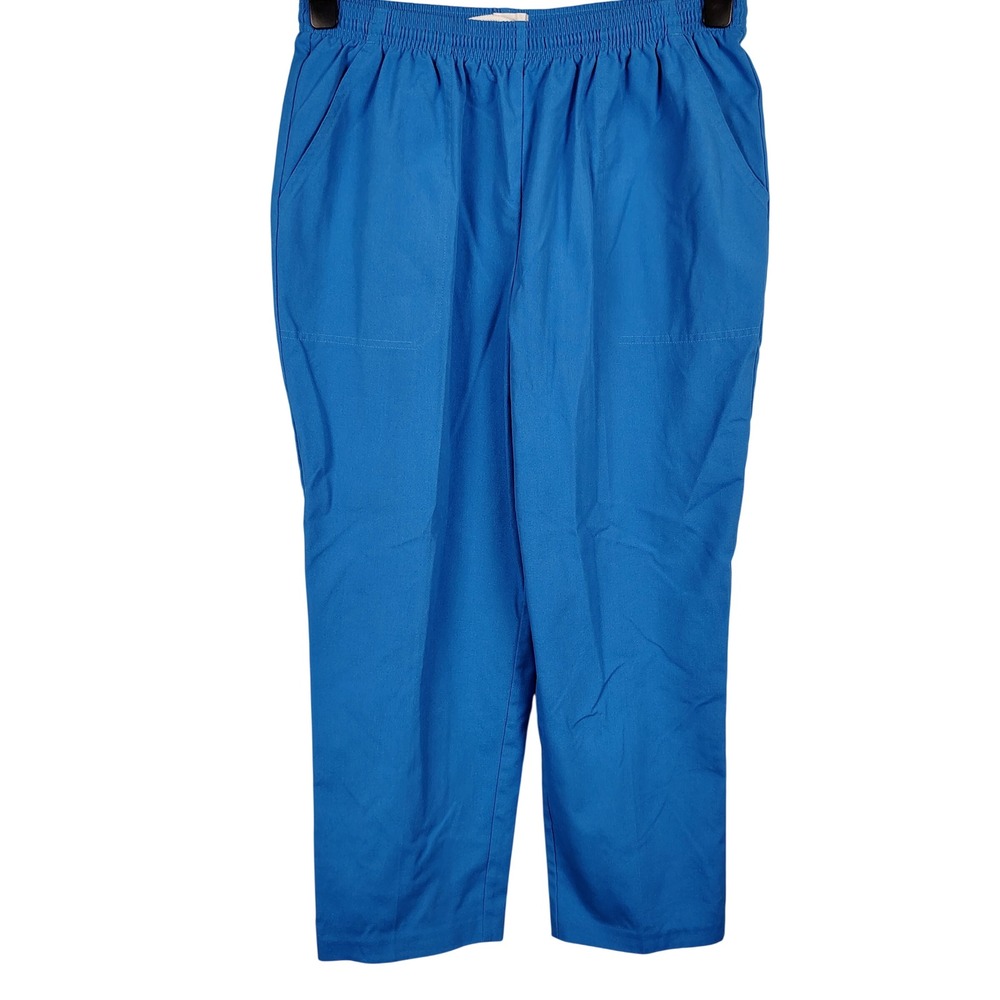 Koret Francisca Womens SZ 18 Pull On Pants Blue Cotton Blend Gorpcore Normcore